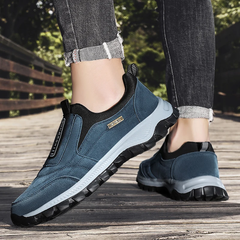 Outdoor Comprehensive Training Shoes Casual Men's Shoes Breathable Suede Leather Shoes Non-slip Walking Shoes Sports Shoes image 5