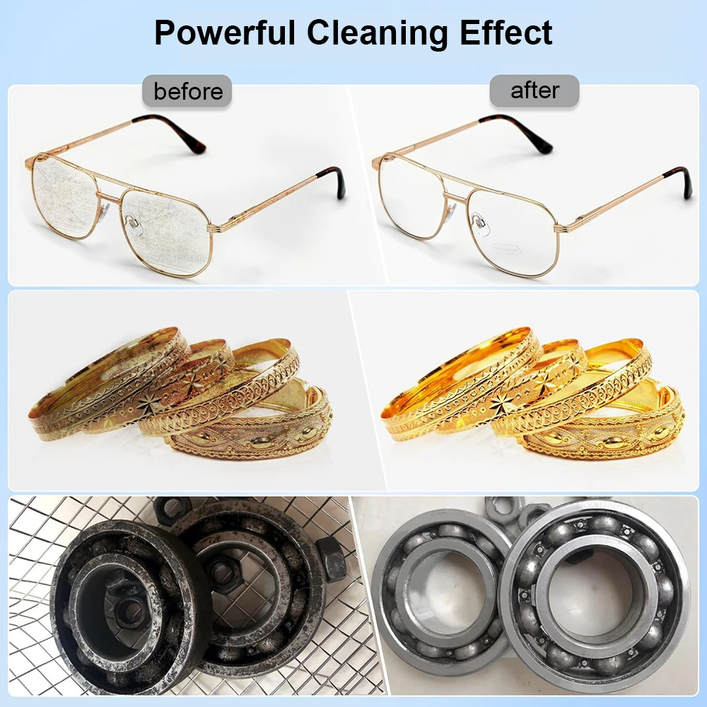 Ultrasonic Cleaner Ultrasound Glasses Cleaner 2L 3L 6L 10L High Frequency Ultrasonic Bath for Glasses Jewelry Cleaning Machine