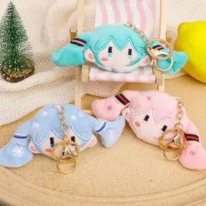Hatsune Miku Cartoon Plüschpuppe Schlüsselbund, Stoffpuppenmodellierung, Schlüsselbundanhänger, BGA Decoration Accessoires, Geschenke 8 Hauptverkaufspuppe Miku -Puppe - №4