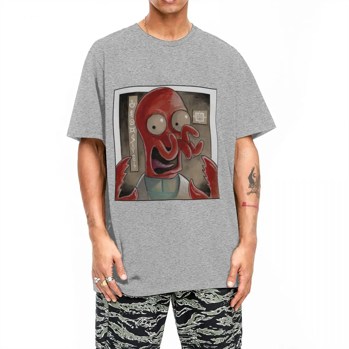 Men Women Doctor Zoidberg T Shirts Futuramas 100% Cotton Tops Novelty Short Sleeve Round Collar Tee Shirt Adult T-Shirt