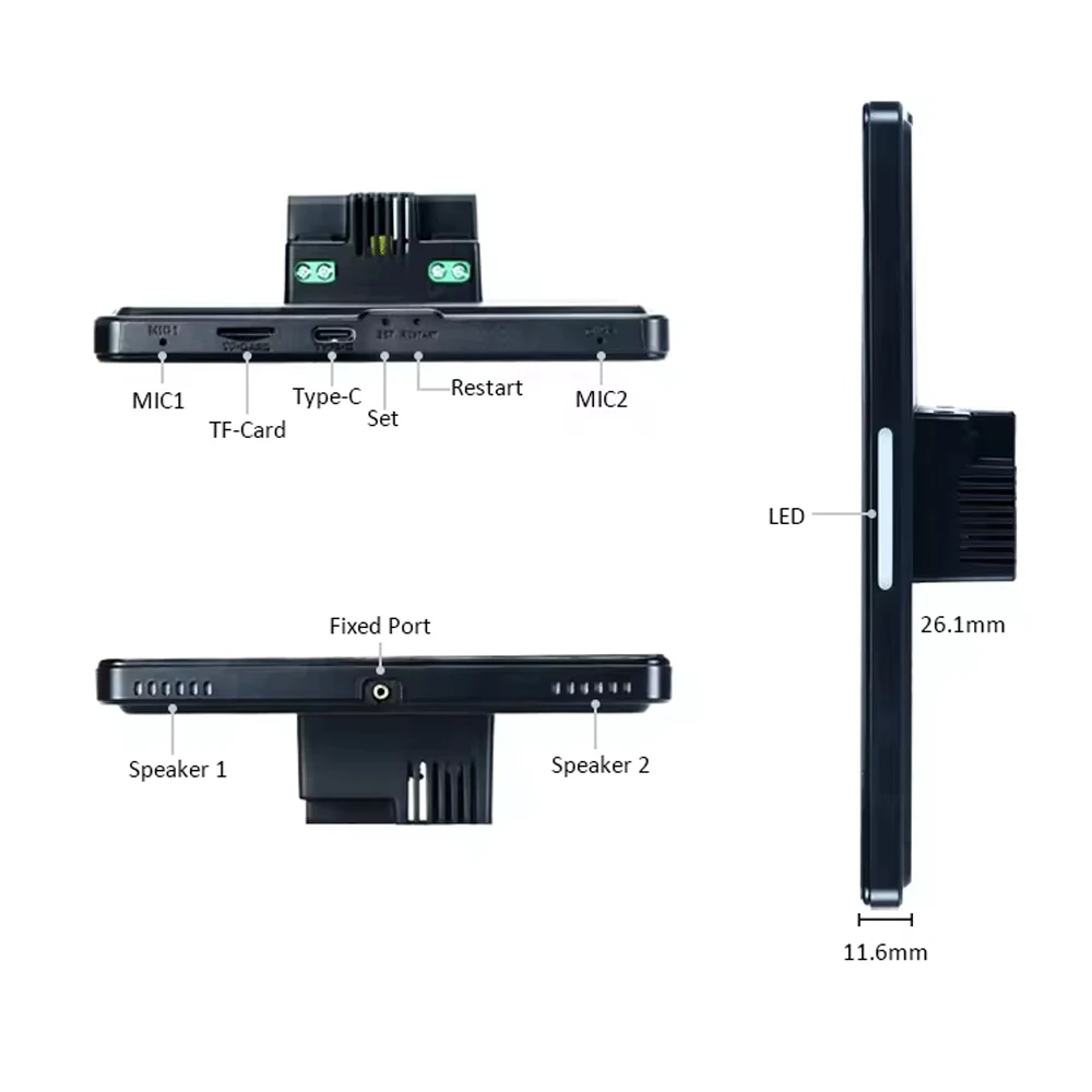 Imagem -04 - Smart Home Painel de Controle Tablet Poe Android 11 os Tela de Toque Câmera Rs485 Adequado para Caixa de Parede 86 101