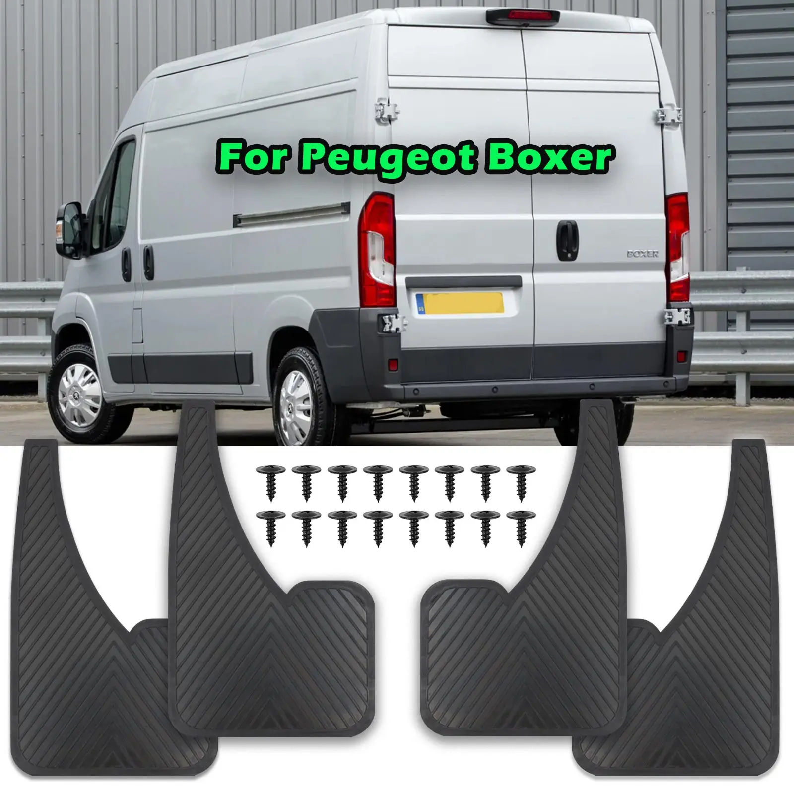 5mm Rubber Mudguard For Peugeot Boxer Fiat Ducato Van 244 250 290 Citroen Relay Ram ProMaster Front Rear Fender Mudflaps