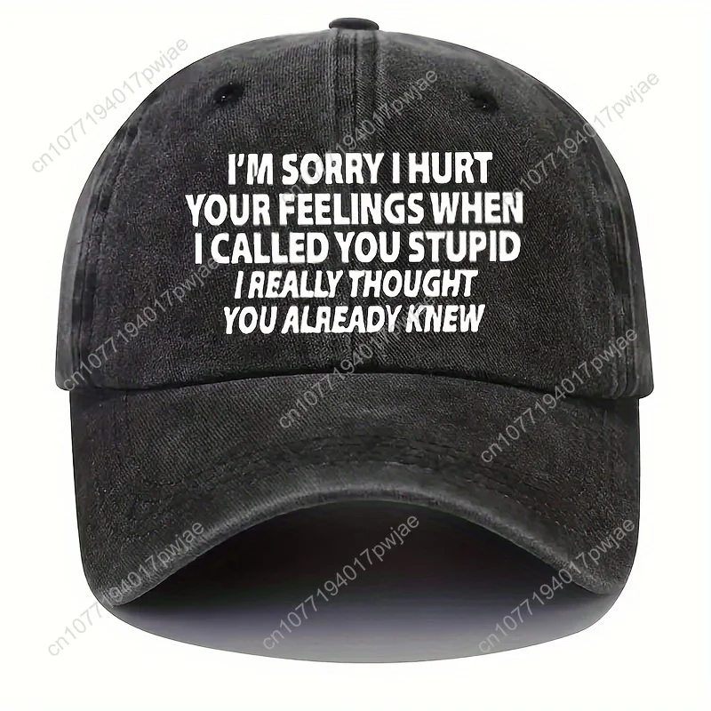 Vintage gewassen noodlijdende letterprint baseballpet verstelbare casual buitensport en wandelen zonnehoed ideale cadeaukeuze