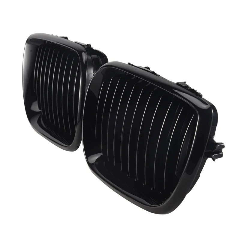 

Gloss Black Front Hood Kidney Grill For -BMW E46 3 Series 2002-2005 4D Sedan 318I 320I 323I 328I Front Bumper Grille