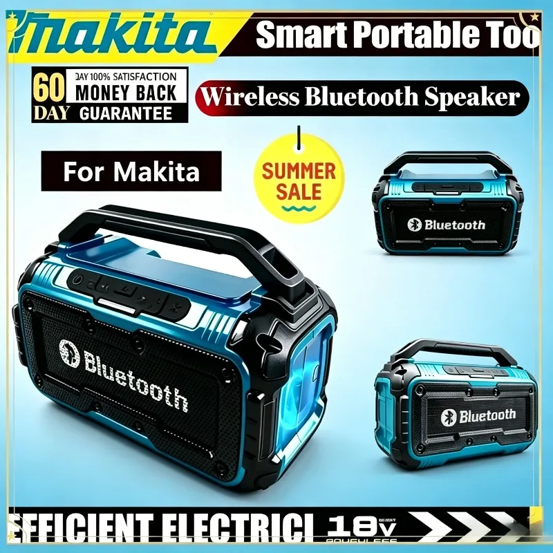 

Makita Dual Channel Surround Subwoofer Portable Bluetooth For Makita 18V Battery Speaker Loudspeaker Outdoor Wireless Speaker