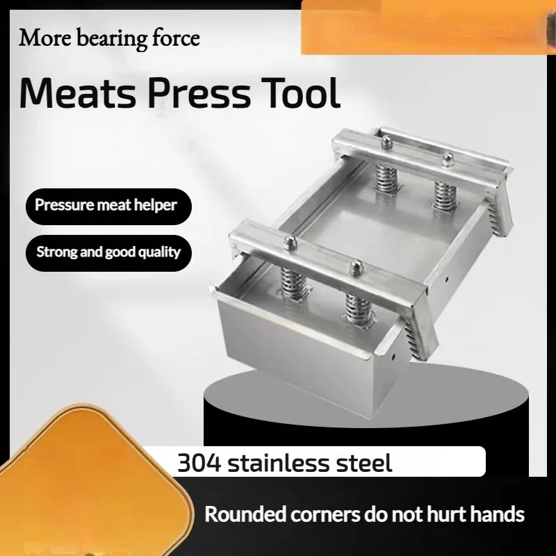 Meats Press Tool Ham Meat Pressing Mould Box for Sandwich Meat Bacon Cooker Ham Press Maker Kitchen Cooking Stainless Steel