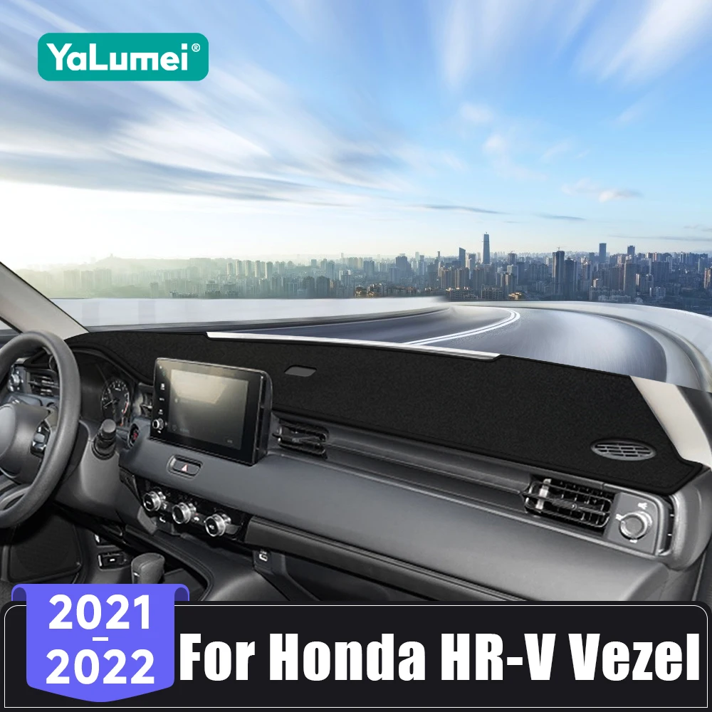 Für Honda HR-V Vezel HRV 2021 2022, Auto-Armaturenbrett-Abdeckung, Sonnenschutzmatten, vermeiden Sie Lichtpolster, Anti-UV-Teppiche, rutschfestes Zubehör