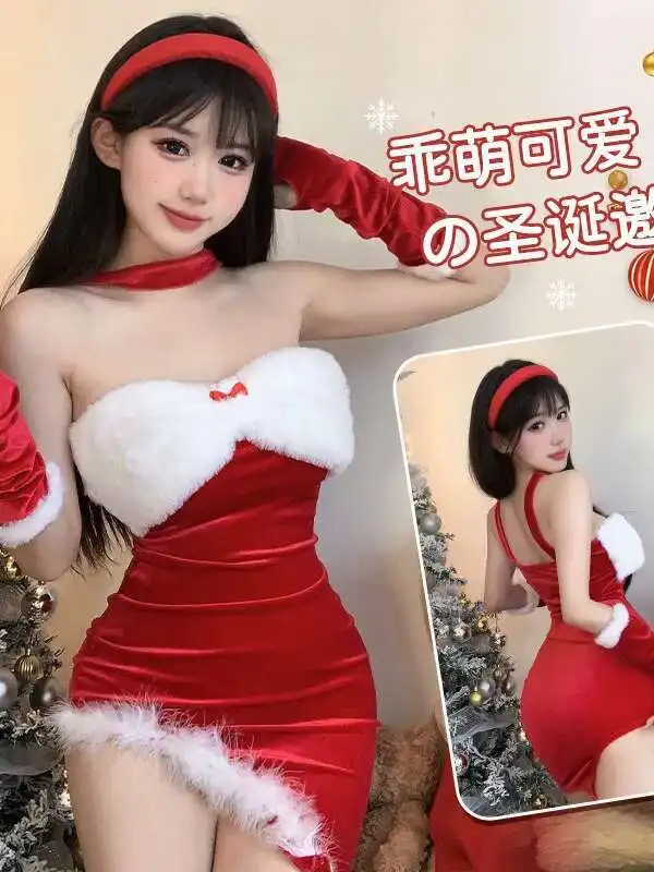 女性のためのエロティックな赤いドレス,セクシー,スリム,ホルター,エレガント,ファッション,成熟した魅力,純粋な情熱,ロマンチック,クリスマス,新しい,3Dパパ