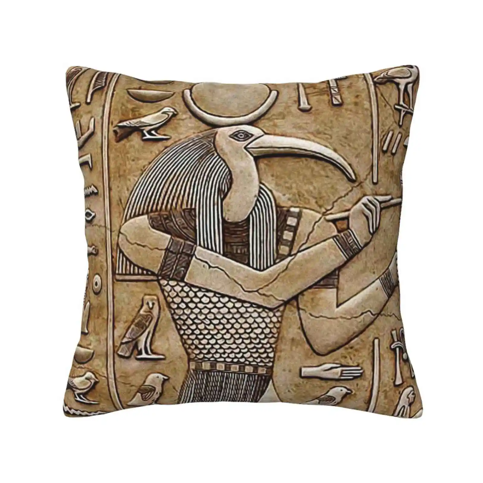 Thoth-Ancient Egyptian Deity Bedroom Office Hug Pillowcase Thoth Ancient Deity Ibis Egyptian Egypt Artifact