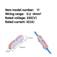 Mini Universal Push-In Terminal Block Quick Lente Splicing Drain Universal Compact Fit for Thuis 2024 11-t11b