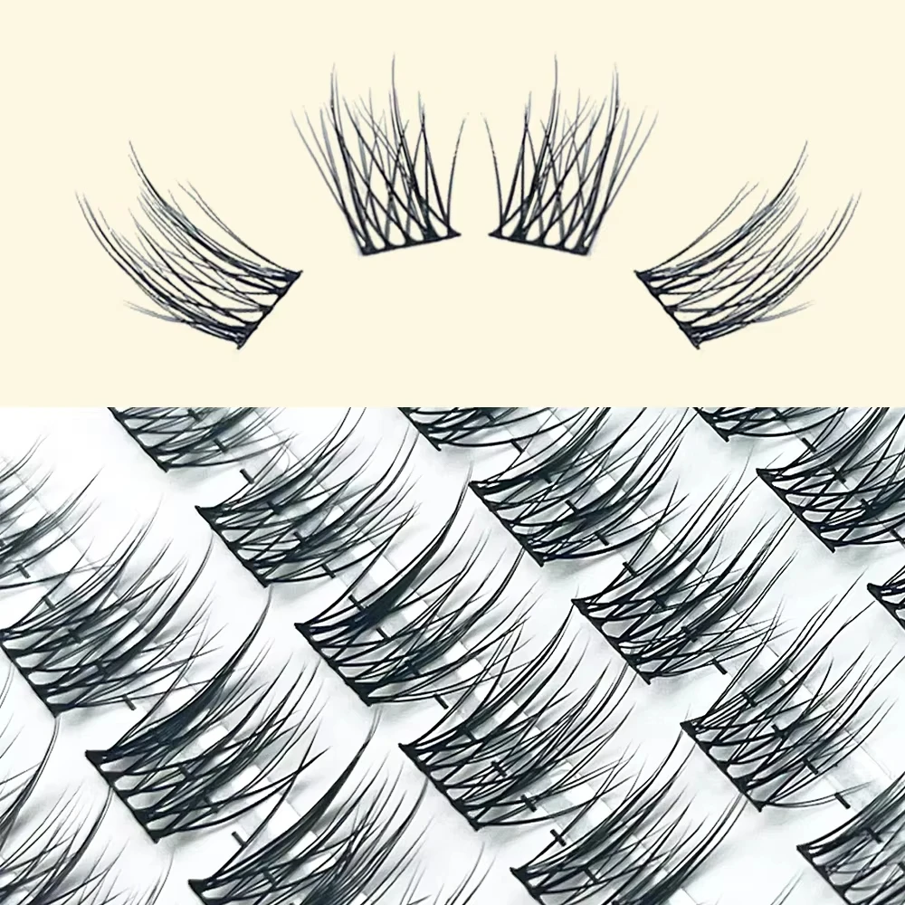 1/boîte 120 Cluster vison faux cils naturel russe 3D laes individuel bricolage extension de cils paquet outil de maquillage cils en gros