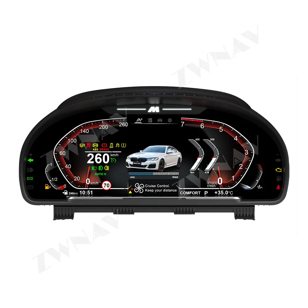 Digital Instrument Cluster For BMW 5/6/7 Series X3X4X5X6 Speedometer,Dashboard,Gauge,12.3 inch full HD LCD screen Plug-play