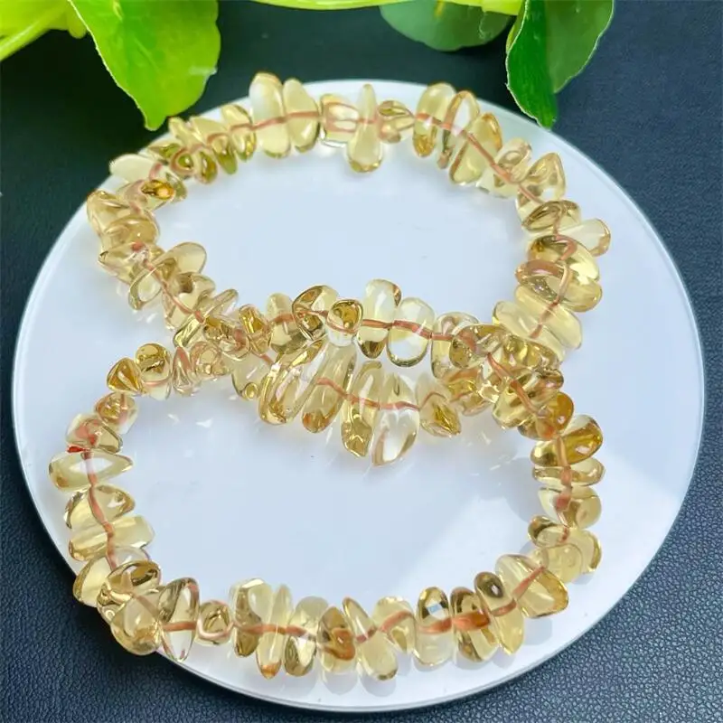 Natural Brazilian Gravel Stone Bracelet Healing Crystal Charm Bracelets for Women Energy Jewelry Gift 1PCS