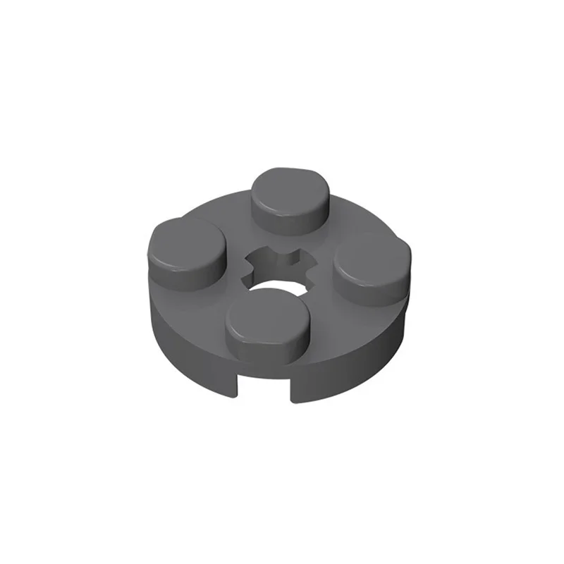 50PCS 4032 Platte Runde 2x2 mit Achsloch Ziegel Sammlungen Bulk Modular GBC Spielzeug Für Technische MOC DIY Gebäude Blöcke