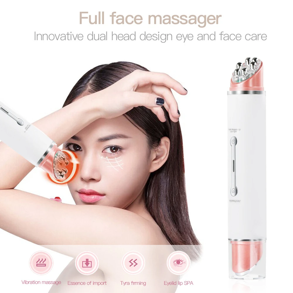 

Multifunction LED Photon Therapy High Vibration EMS Heating Massage Face Eye Massager Skin Lifting Anti-Wrinkle SPA Facial Tools