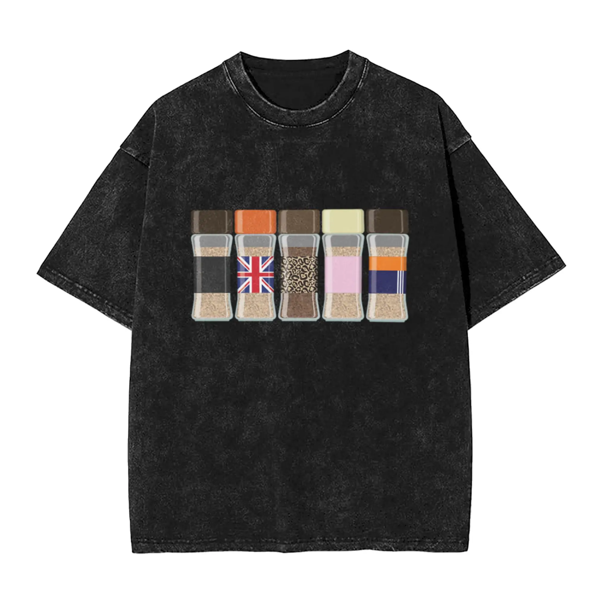 Minimalist Spice Jars  Unique Comfort A Vintage Oversized Cotton Unisex T-Shirts