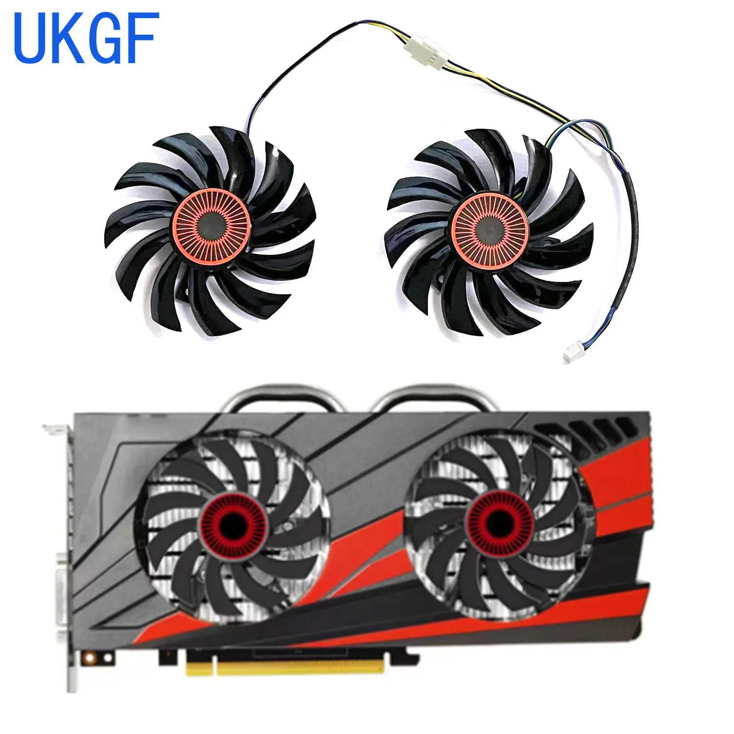 

Brand new PLD08010S12HH FD7010H12S 4 PIN/5PIN GTX1060 GPU fan for ASUS GTX1060-03G gaming graphics card cooling