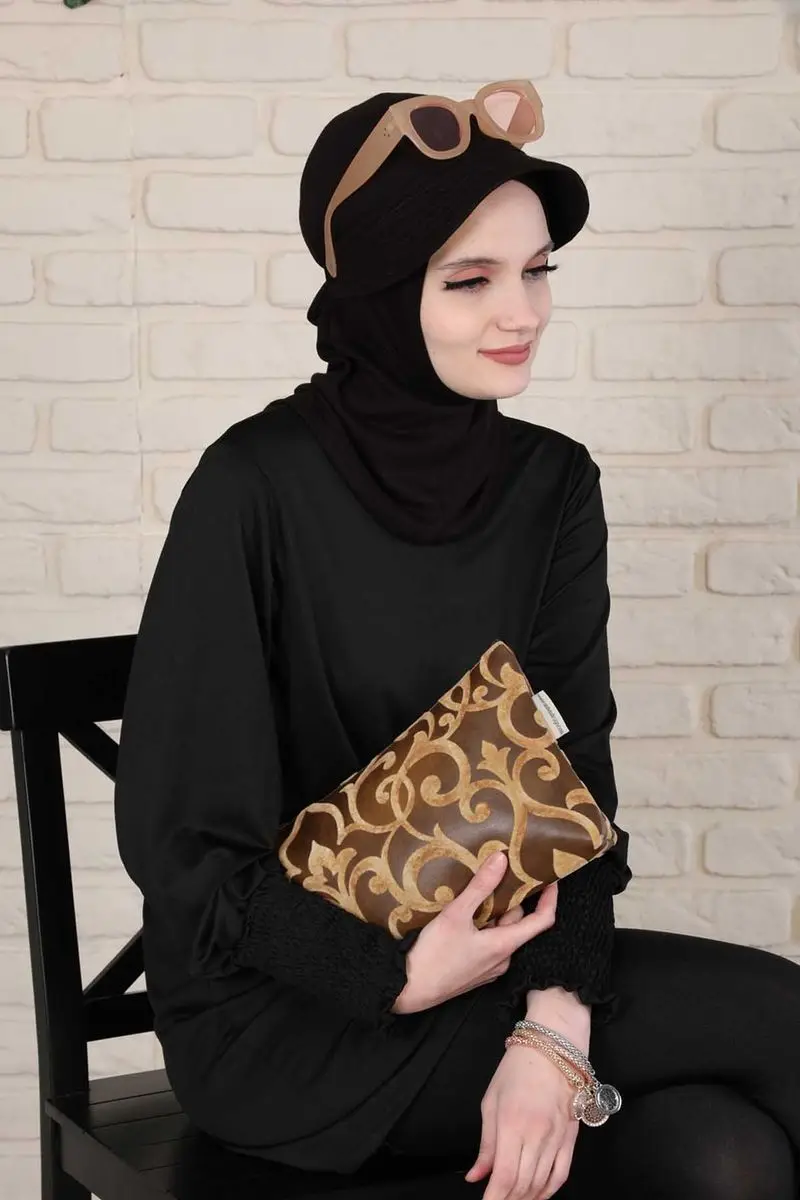 Preto penteado osso preto