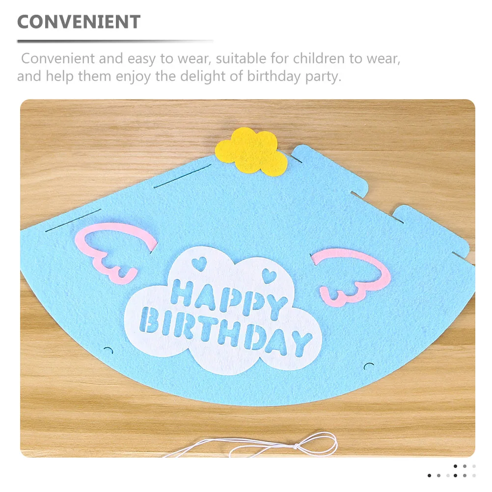 

5pcs Birthday Hats for Non Woven Caps Headb s Decorative Party Accessories Cute Photo Props