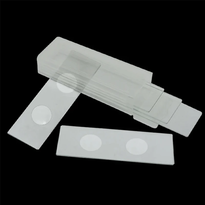 5pcs Reusable Laboratory Single Two Concave Microscope Blank Glass Slides for Liquid Specimen Medical School 25.4x76.2mm