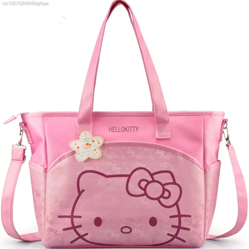 Sanrio-Bolsos de Hello Kitty para mujer, bolso multifuncional de gran capacidad, bandolera de lujo, a la moda