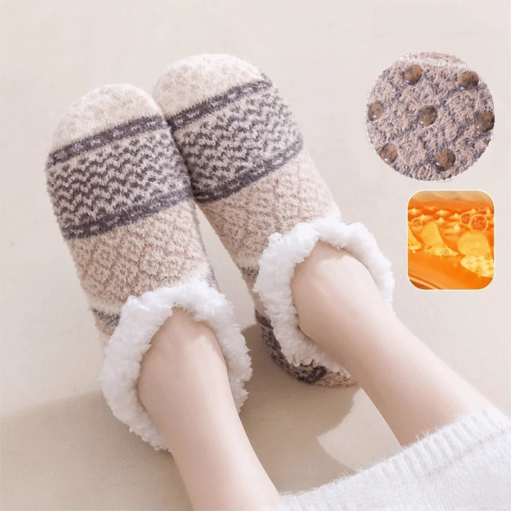 

Новые пушистые теплые носки-тапочки, нескользящие зимние нечеткие носки из овечьего флиса, бархатные мягкие утолщенные домашние термоноски, зимние
