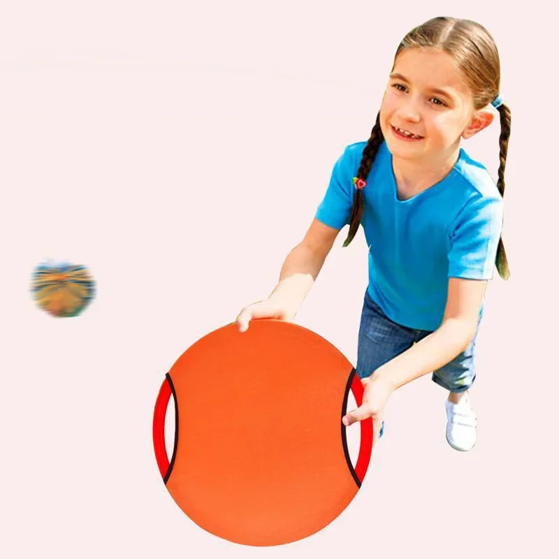 Bouncing Circle Throwing Training Toys Kids Adult Outdoor Interactive Cooperative Games Elastic Paddle Ball Fun Game