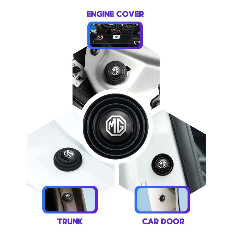 4/8/12 قطعة باب السيارة المضادة للصدمات وسادة مكافحة الضوضاء عازلة طوقا السيارات الداخلية ل MG HS MG5 ZS Rx5 GT ZST MG6 MG7 GS EZS EHS الكهربائية