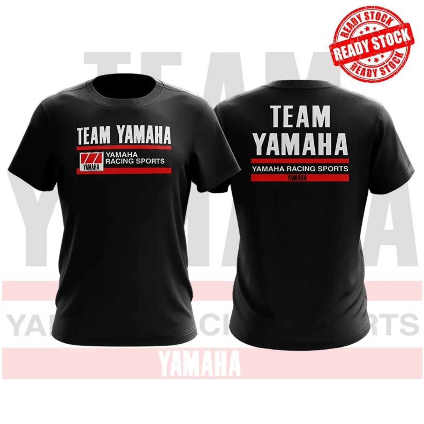 T-shirt dal design raro della squadra Yamaha Racing T-shirt di marca con stampa allentata Lettera T-shirt casual da uomo e da donna