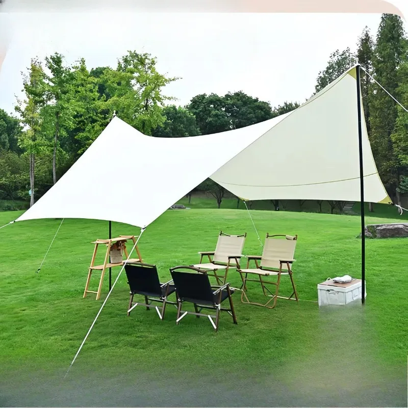 

Square canopy tent, outdoor cotton cloth, sun protection, camping portable, camping, camp large awning