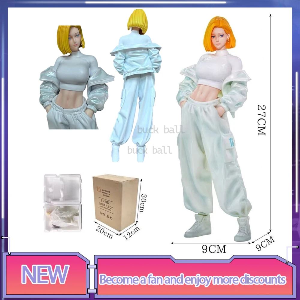 

Dragon Ball Figures Android 18 Figure Tracksuit Android 18 Anime Figurine Models Statue Collectible Toys Desk Decoration Gifts