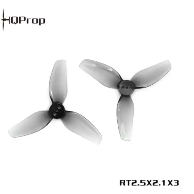 HQProp RT2,5X2,1X3 2,5-Zoll 3-Blatt FPV RC Racing Drone Propeller CCW/CW Ersatzblätter mit 2/1,5/2mm Wellenloch für Drohnen