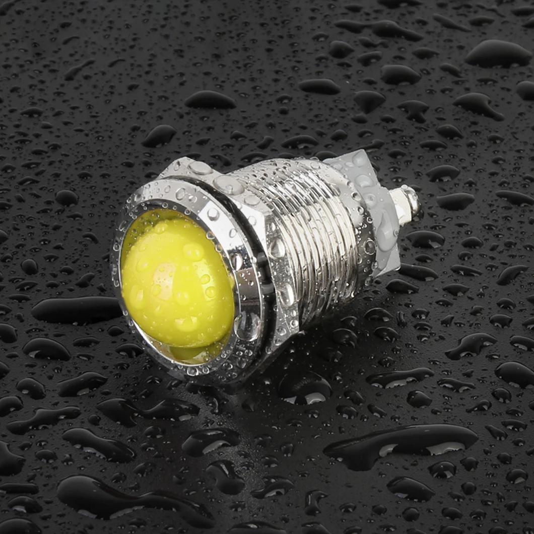 ABILKEEN 10PCS 22MM Flat/Domed Head Industrial Indicator Light AC/DC 6V 24V 110V 220V LED Signal Pilot Lamp 2Pin Screw Terminal