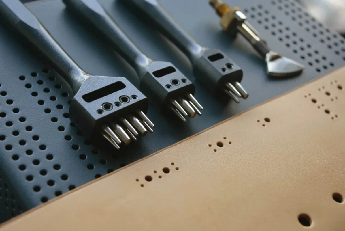 For Leather Brogue Pattern Punch, Round Floral Punch Tool for Handcraft Shoe Decoration Perforation