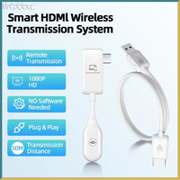 Video Transmitter Receiver HDMI-compatible 50m Wireless Transmission Extender Display Adapter Cable Screen Mirror for Camera PC