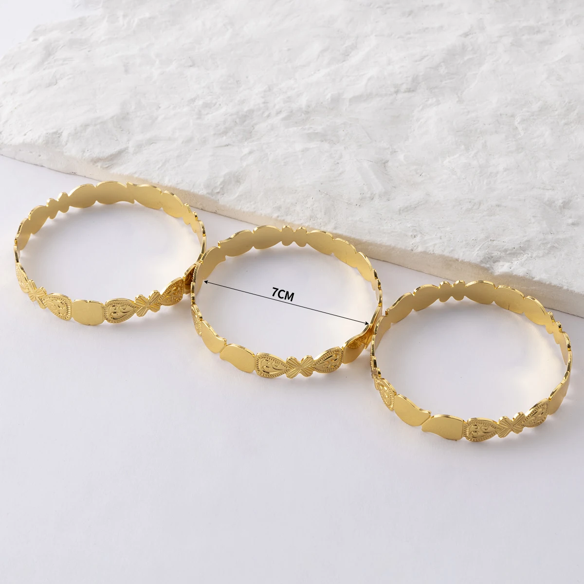 LUIZADA New Vintage Indian Women\'S Bracelet African Wedding Luxury Gold Plated Bride Exquisite Lucky Bangle Jewelry