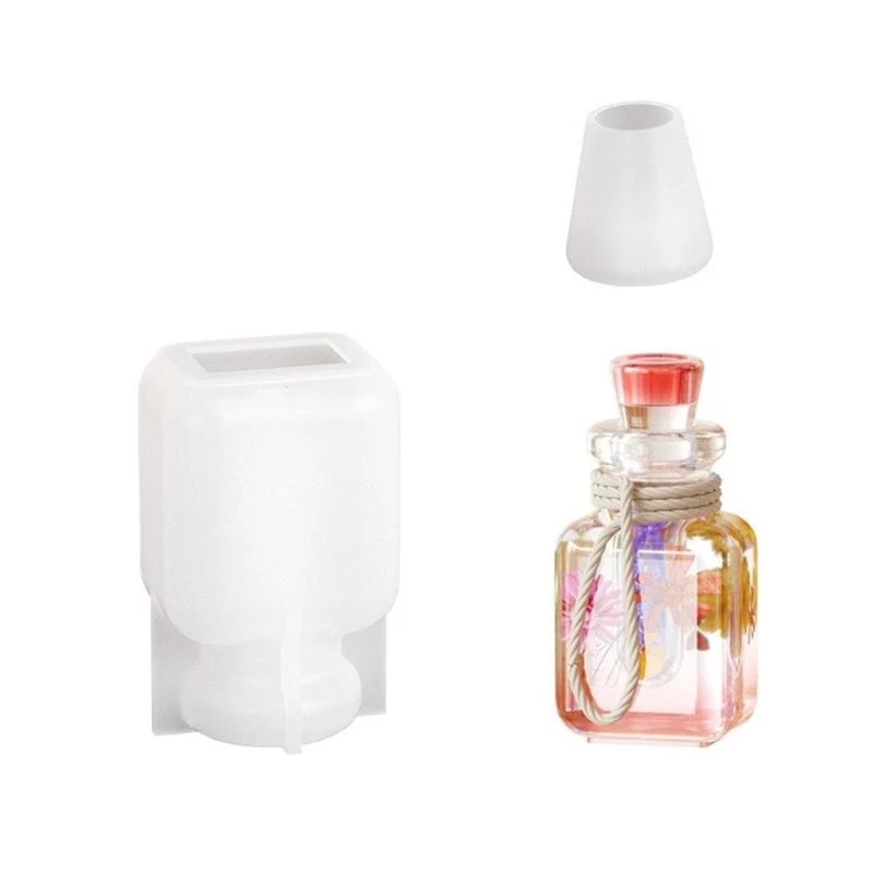 

DIY смоляная форма дрейфующая бутылка пейзажная форма сушеный цветок бутылка желаний кулон силиконовые формы для литья украшения