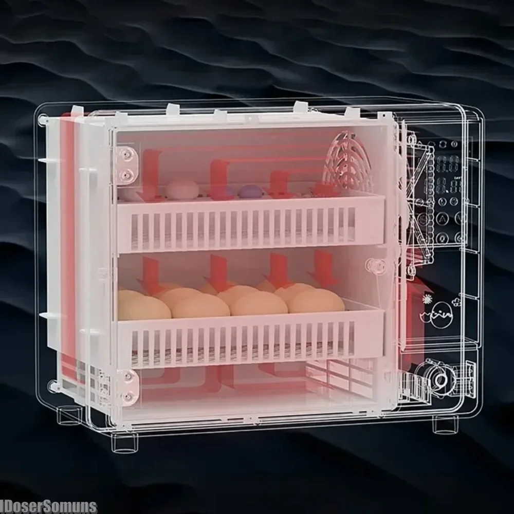 24 Egg Incubator Full Automatic Temperature Control Farm Hatchery Machine Chicken Duck Quail Bird Brooder Eggs Incubator Touch