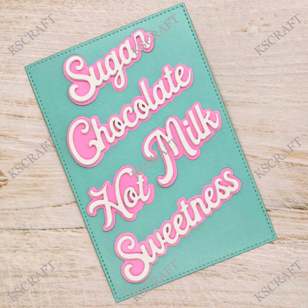 KSCRAFT Hot Cocoa Pouch Add On Cutting Dies Stencils for DIY Scrapbooking Decorative Embossing DIY Paper Cards