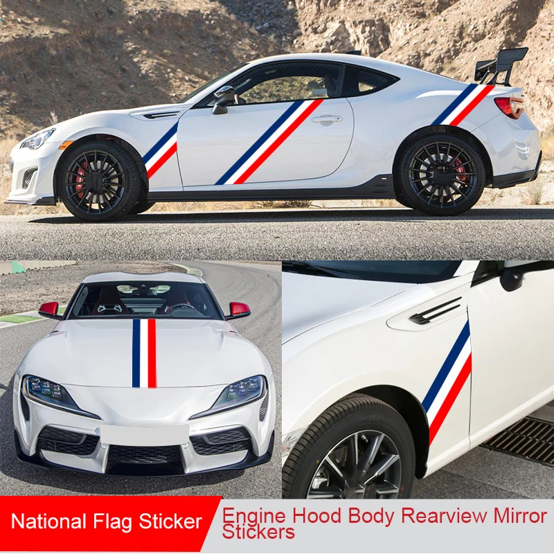 

15/20cm*1meter DIY Car Pesonalized Sticker Russia Germany Italy French National Flag Sticker Auto Door Body Vinyl Decal Stickers