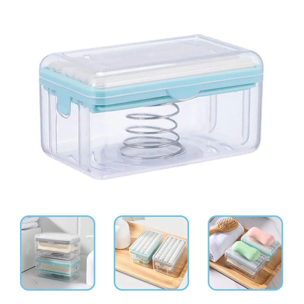 Container Soap Box Travel Bar Holder Lathering Plastic for Sink Laundry Dispenser