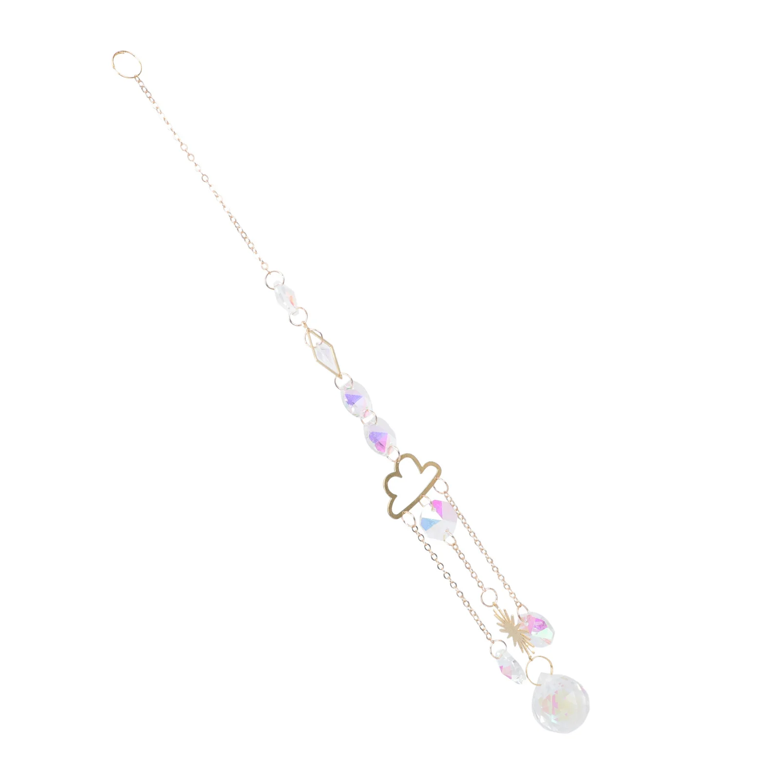 

Crystal Glass Garden Suncatcher Hanging Ornament Pendant Chic Outdoor Yard Decor Garden Decoration Crystal Glass