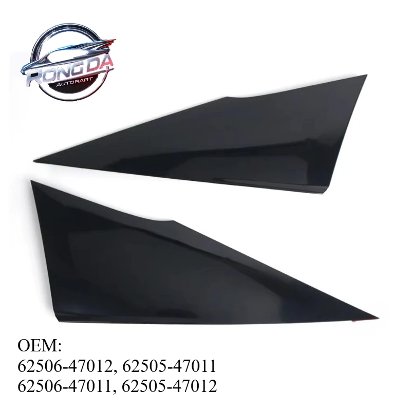 

OEM 62506-47012 62505-47011 Rear Door Window Triangle Delta Molding Cover Trim Cap For 17-22 Prius Prime 16-22 Toyota