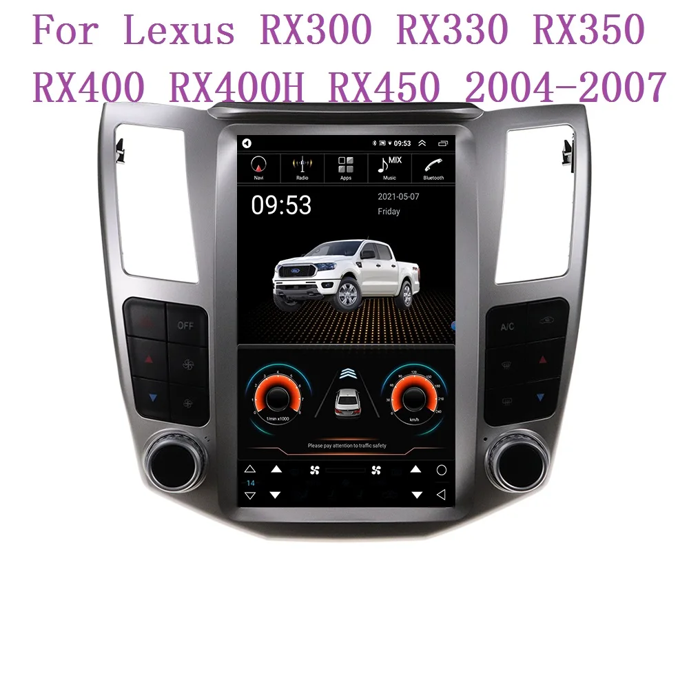 

Android Tesla Style Car Multimedia Player For Lexus RX300 RX330 RX350 RX400 RX400H RX450 2004 - 2007 Radio Head Unit Auto Stereo