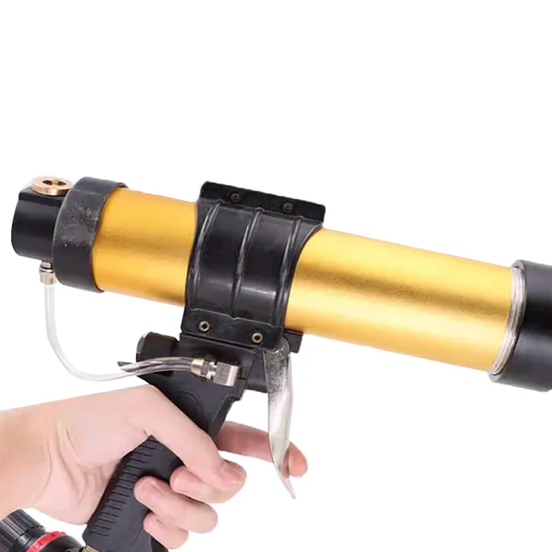 pneumatic double cylinder AB mixing glue gun sealing glue gun door and window corner glue seam sealing machine view 4
