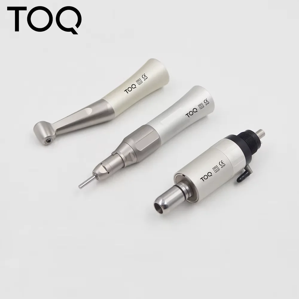 Dental Low Speed Contra Angle Mini Air Motor 4 Holes Available for Dentist Straight Handpiece Kit Low Speed Contra Angle  4 Hole