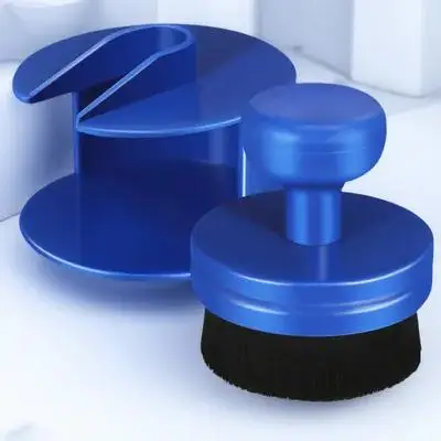 

Nylon Tire Shine Applicator Brush Car Detailing Wheel Cleaning Oil Brush Detachable Head Storage Stand Multi-functional