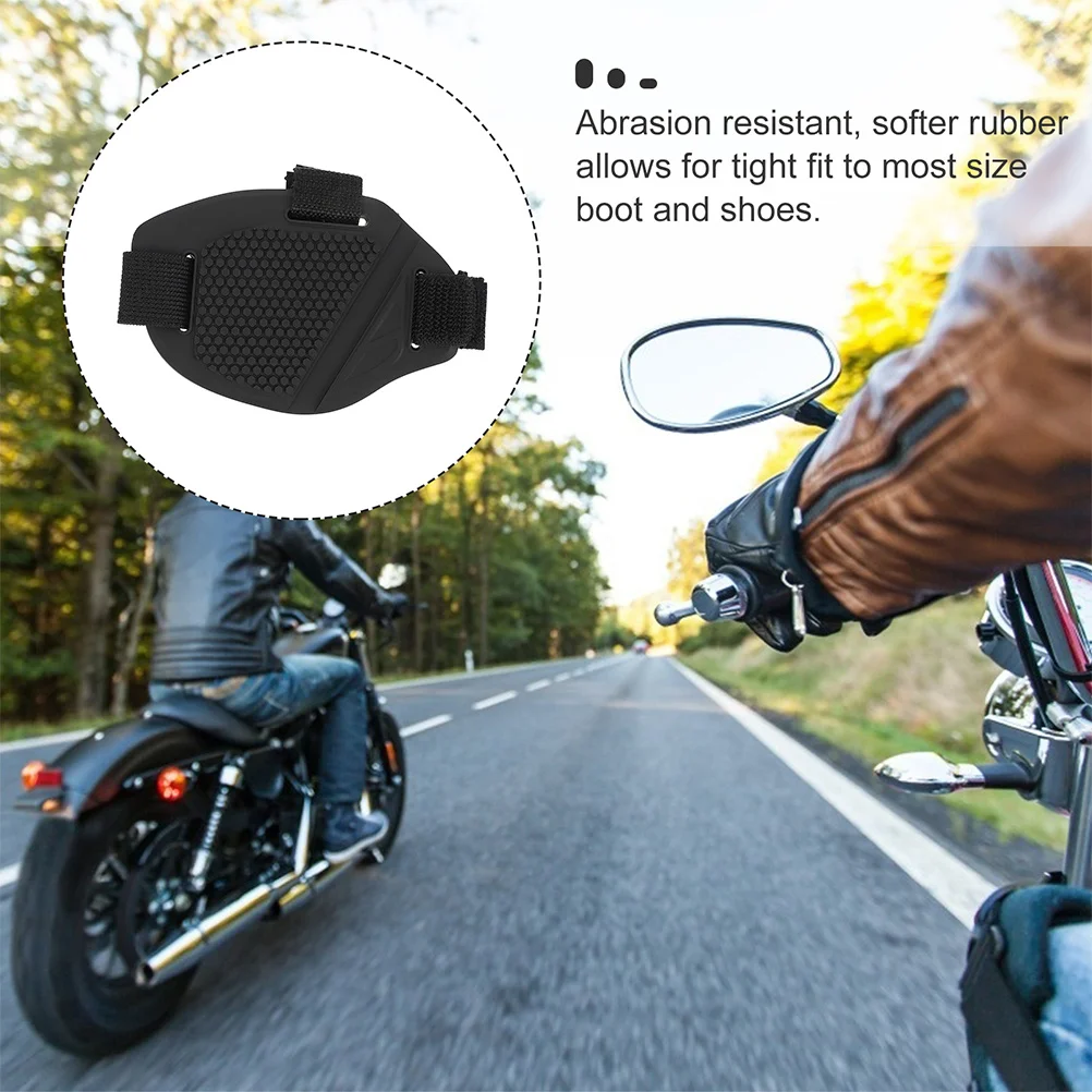 

Motorcycle Gear Shifts Pad Rubber Protective for Shoes Anti-Scuff Driving Cycling Wear Resistant Flexible Lightweight