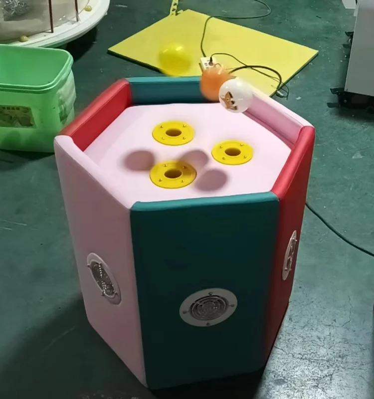 Cheap Customized Indoor Outdoor Castle Pit Ball Play Volcanic Blowing Floating Ball Table Machine Indoor Playground Equipment