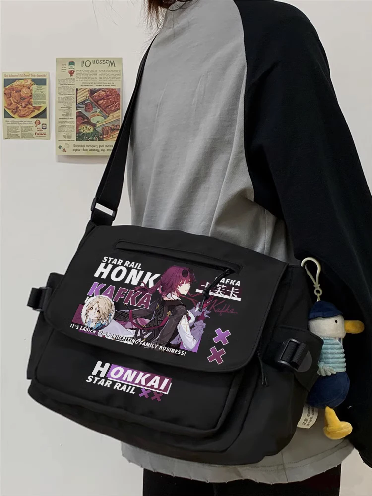 Anime Honkai: Star Rail March 7Th Bronya Rand Kafka Blade Cosplay Shoulder Student Sports Crossbody Backpack Messenger Bag